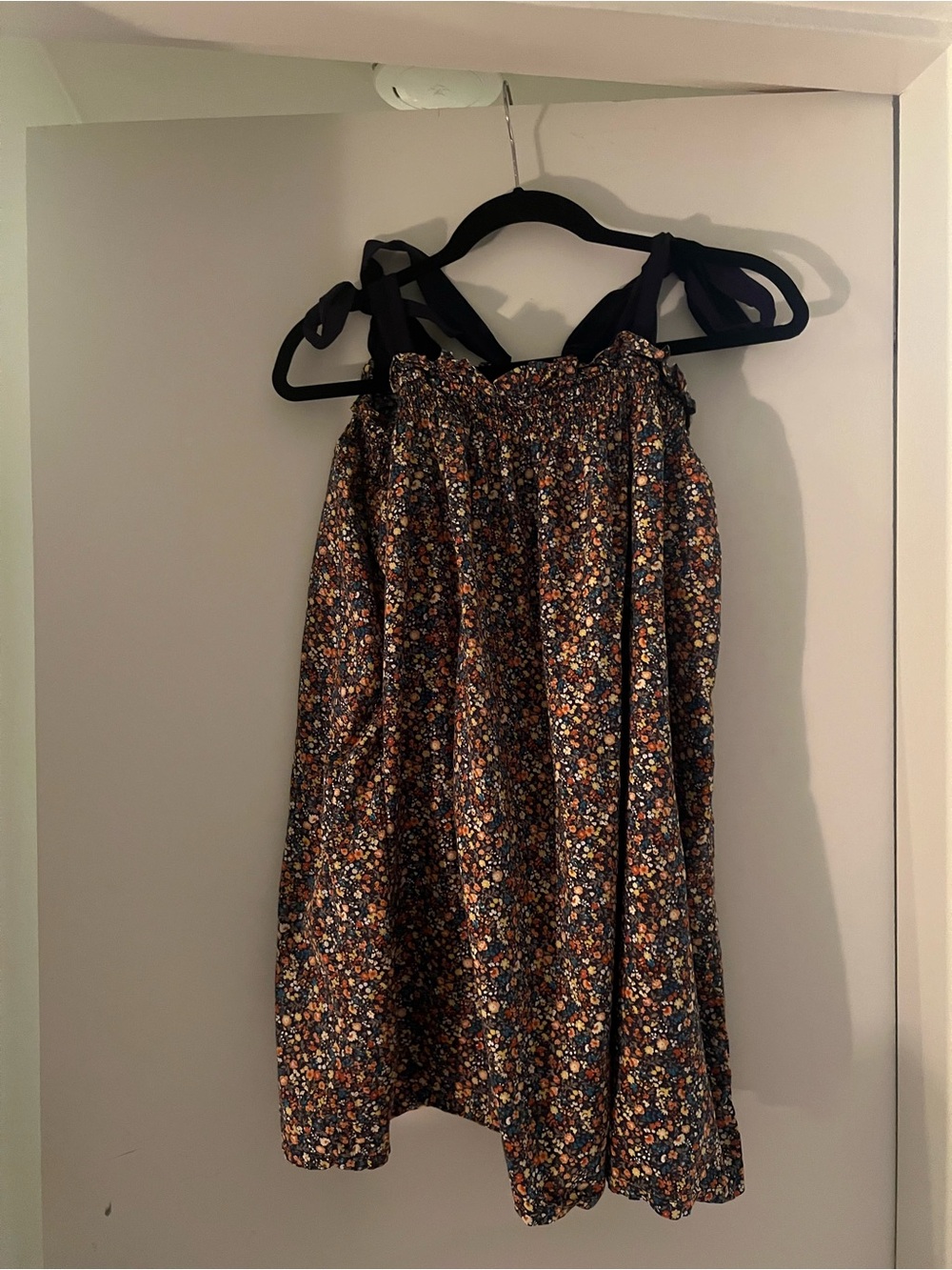 Sugar Black Mini Dress with Multicolor Floral Print